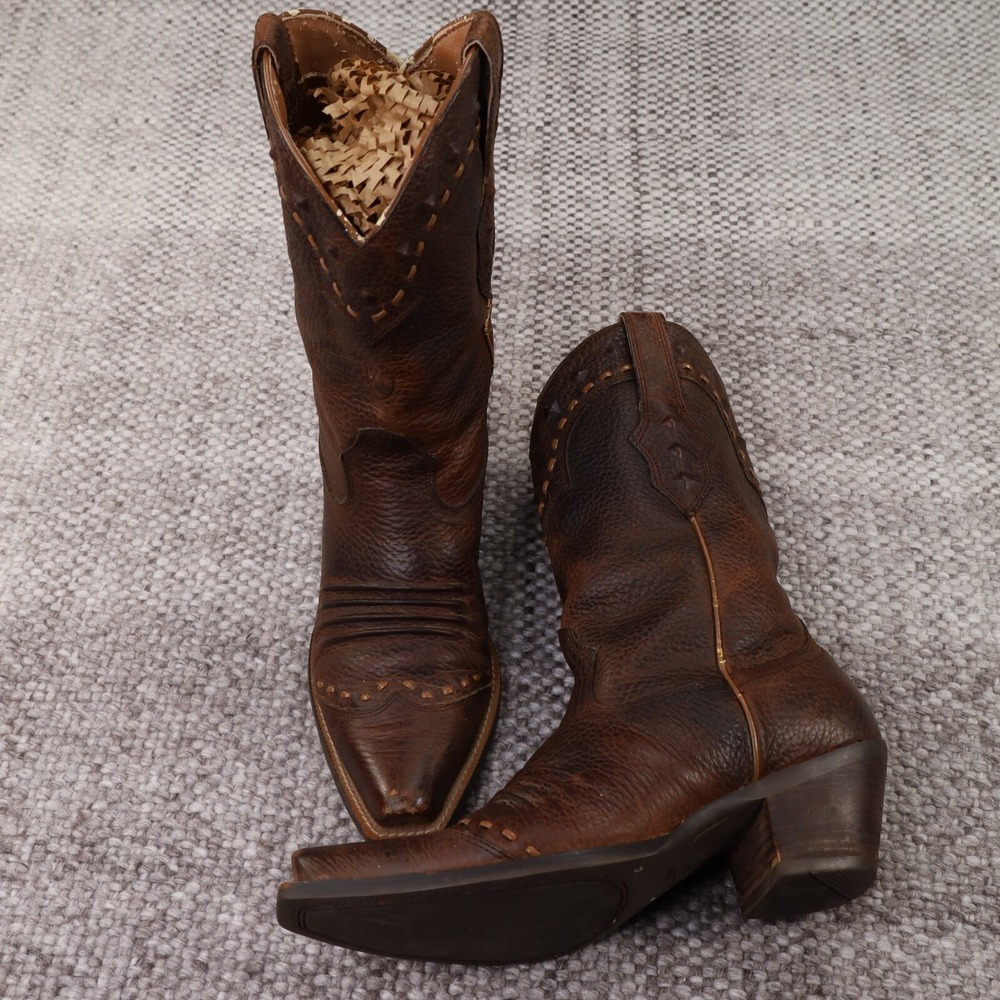 Ariat Dixie 10001368 Brown Oiled Leather Western Boots Womens 8.5 B - Picture 1 of 9